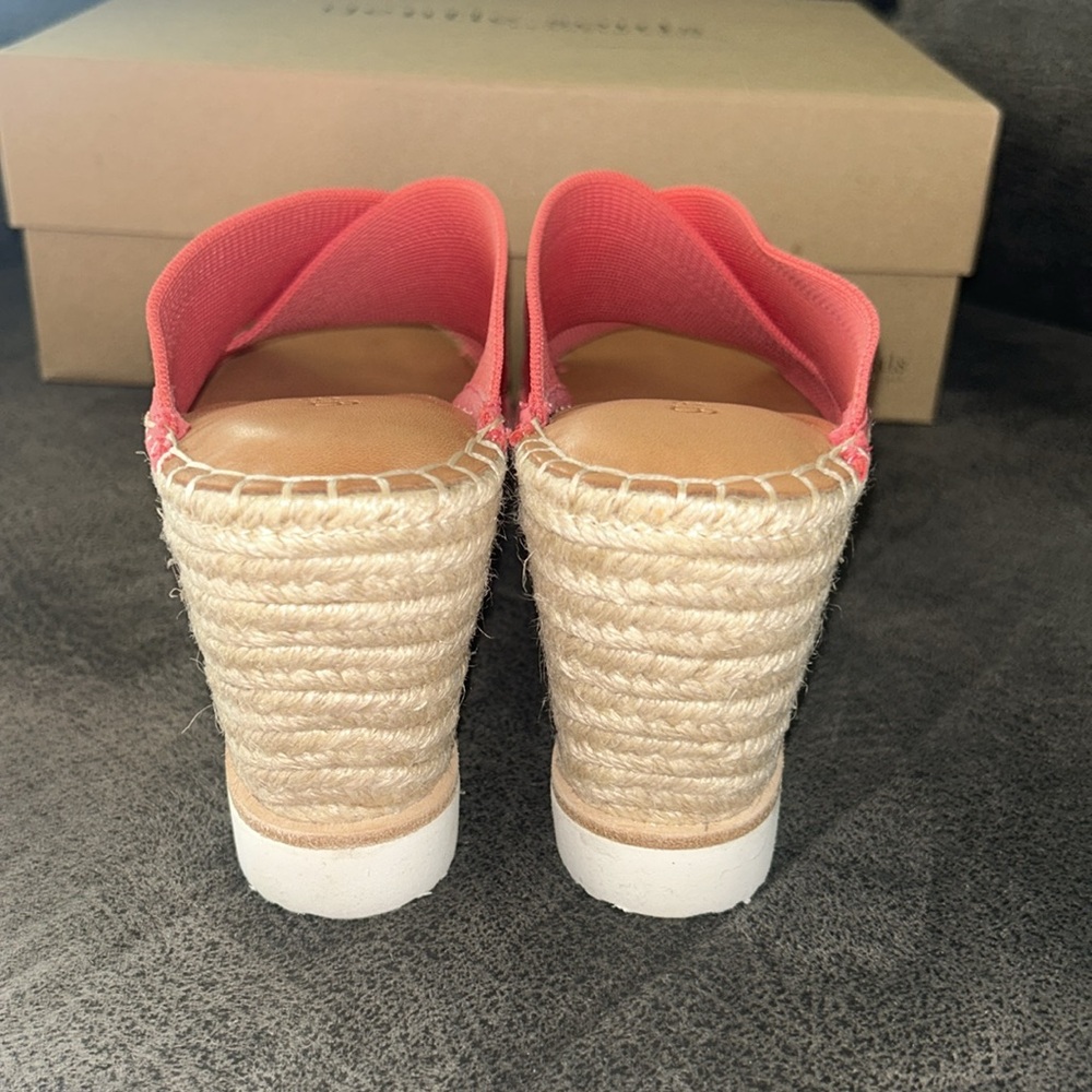 Gentle Souls Pink Espadrille Shoes with Crossover Design - Picture 4 of 5